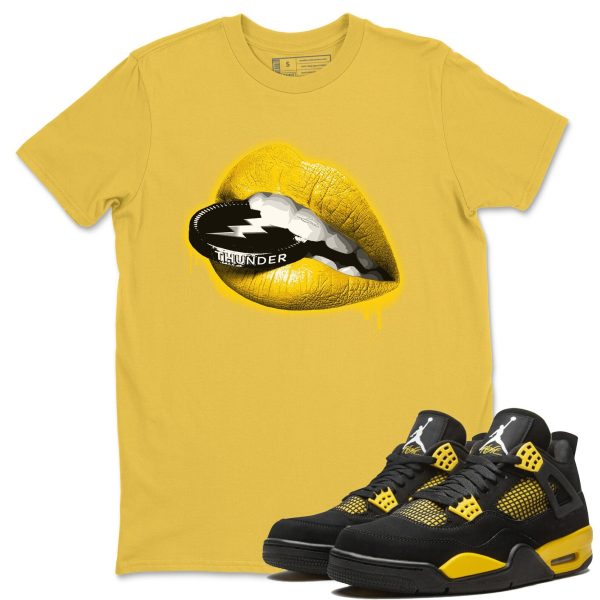 Lips Coin Unisex Crew Neck Sneaker Matching Tee Shirt To Match 4s Thunder Jezsport.com