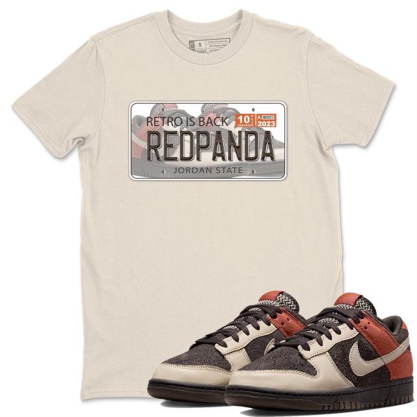 Sneaker Plate Unisex Crew Neck Sneaker Matching Tee Shirt To Match Red Panda Jezsport.com