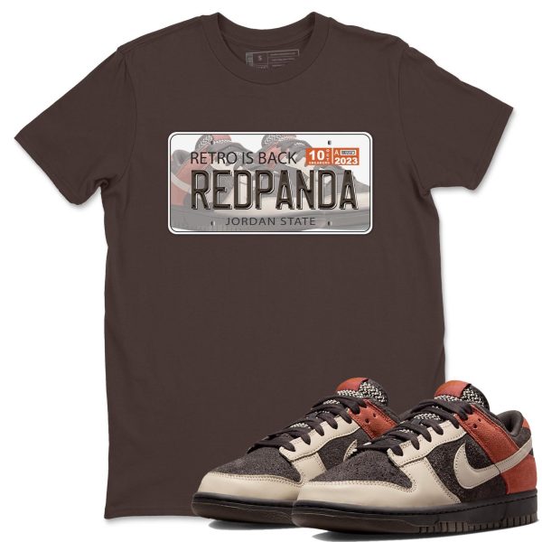 Sneaker Plate Unisex Crew Neck Sneaker Matching Tee Shirt To Match Red Panda Jezsport.com