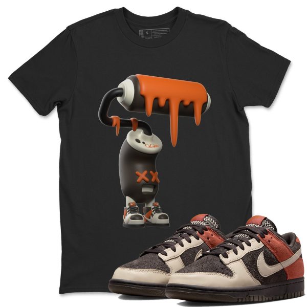 3D Paint Roller Unisex Crew Neck Sneaker Matching Tee Shirt To Match Red Panda Jezsport.com