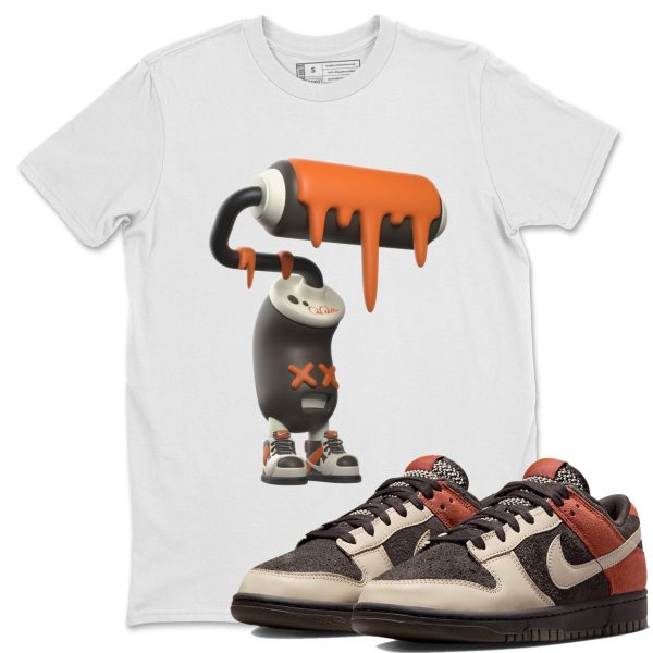 3D Paint Roller Unisex Crew Neck Sneaker Matching Tee Shirt To Match Red Panda Jezsport.com