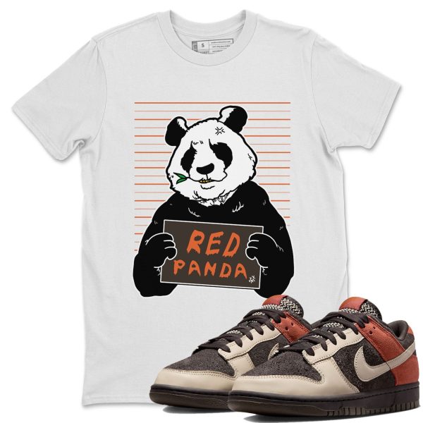 Mugshot Unisex Crew Neck Sneaker Matching Tee Shirt To Match Red Panda Jezsport.com