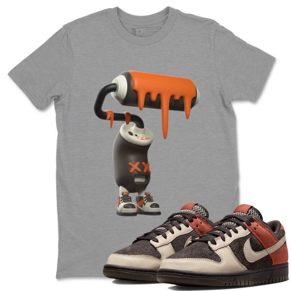 3D Paint Roller Unisex Crew Neck Sneaker Matching Tee Shirt To Match Red Panda Jezsport.com