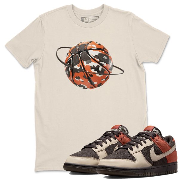 Camo Basketball Planet Unisex Crew Neck Sneaker Matching Tee Shirt To Match Red Panda Jezsport.com