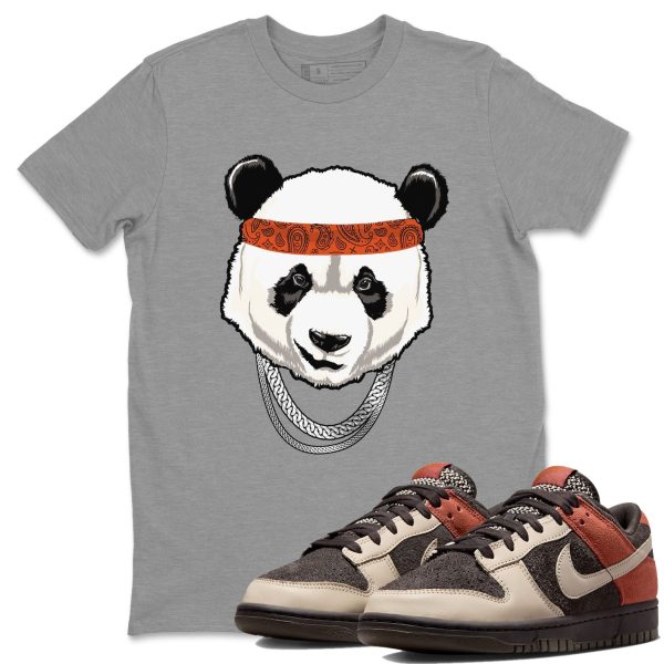 Gangster Panda Unisex Crew Neck Sneaker Matching Tee Shirt To Match Red Panda Jezsport.com