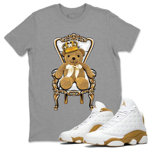 Royal Bear Unisex Crew Neck Sneaker Matching Tee Shirt To Match 13s Wheat Jezsport.com