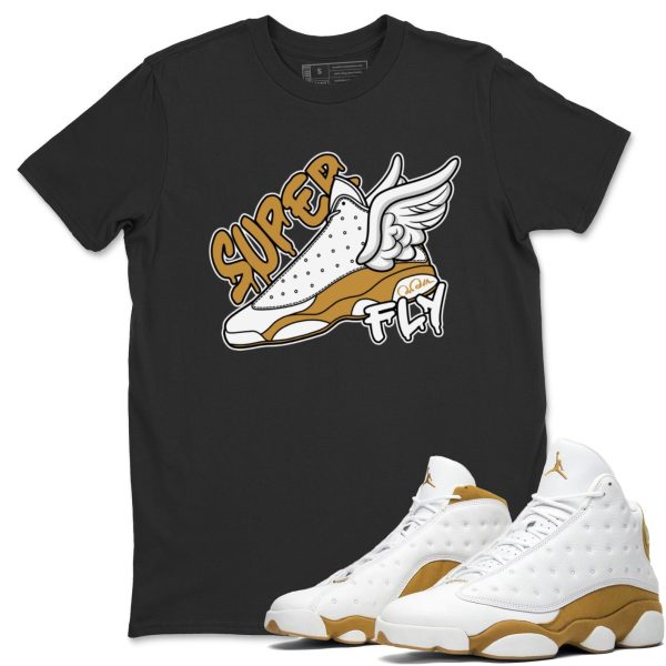 Super Fly Unisex Crew Neck Sneaker Matching Tee Shirt To Match 13s Wheat Jezsport.com