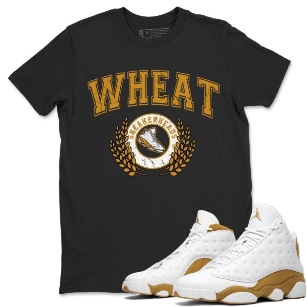 Sneaker Letter Unisex Crew Neck Sneaker Matching Tee Shirt To Match 13s Wheat Jezsport.com