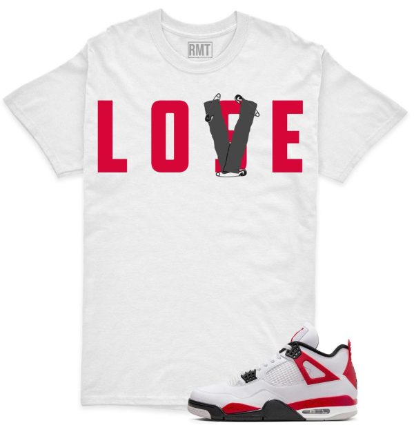 Red Cement 4s Matching Shirts, Love Lose Tee Matching Jordan 4 Red Cement Jezsport.com