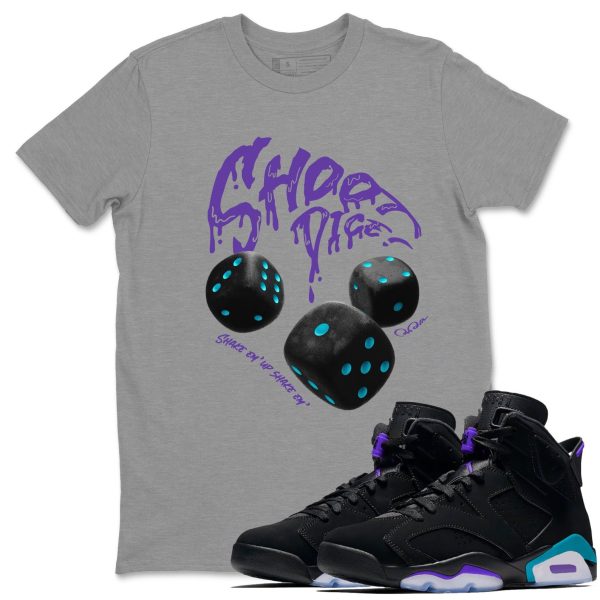 Shoot Dice Unisex Tee - Sneaker T-Shirt To Match 6s Aqua Jezsport.com