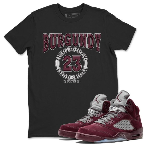 Varsity Unisex Tees - Sneaker Shirt To Match 5s Burgundy Jezsport.com