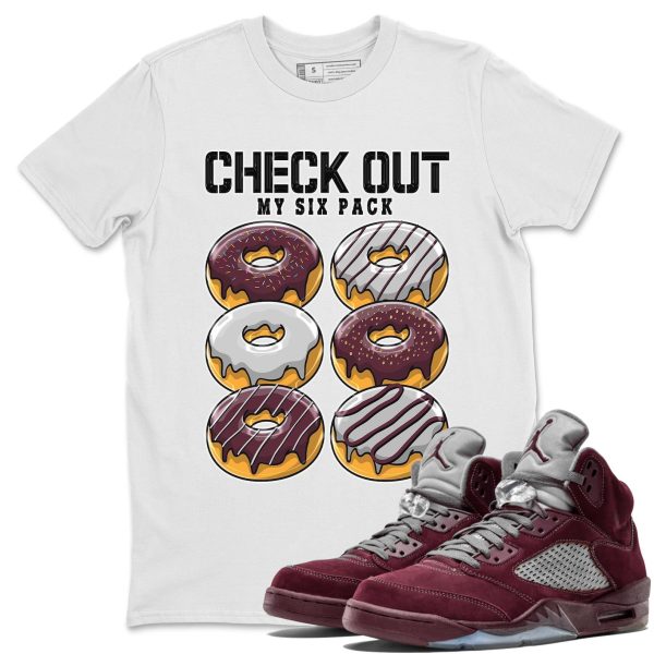 Check Out My Six Pack Unisex Tees - Sneaker Shirt To Match 5s Burgundy Jezsport.com