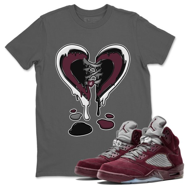 Self Love Unisex Tees - Sneaker Shirt To Match 5s Burgundy Jezsport.com