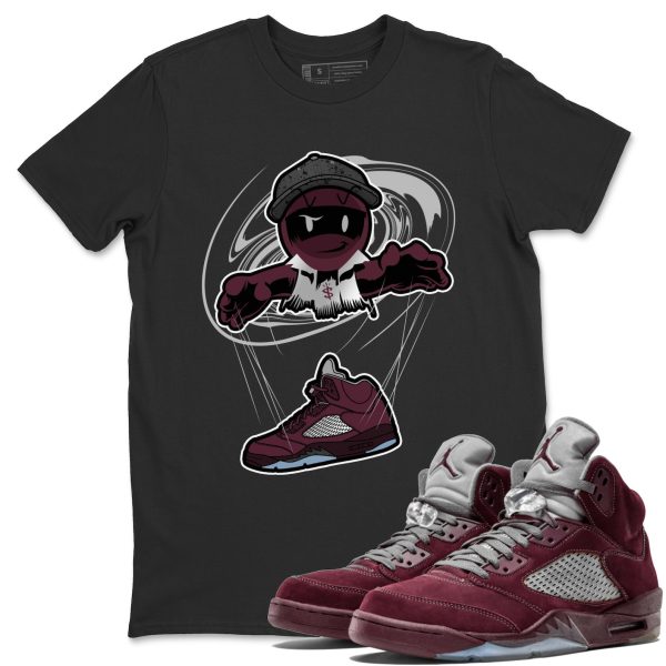 Marionette Unisex Tees - Sneaker Shirt To Match 5s Burgundy Jezsport.com