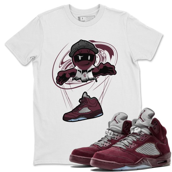 Marionette Unisex Tees - Sneaker Shirt To Match 5s Burgundy Jezsport.com