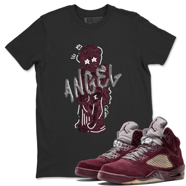 Baby Angel Unisex Tees - Sneaker Shirt To Match 5s Burgundy Jezsport.com