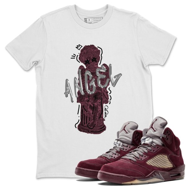 Baby Angel Unisex Tees - Sneaker Shirt To Match 5s Burgundy Jezsport.com