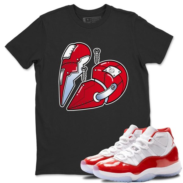 Metal Heart Unisex Tee - Sneaker Shirt To Match 11s Cherry Jezsport.com