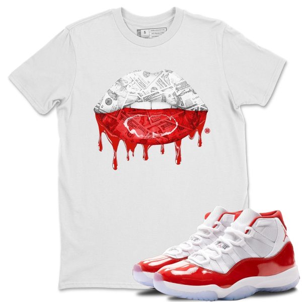 Money Lips Unisex Tees - Sneaker Shirt To Match 11s Cherry Jezsport.com