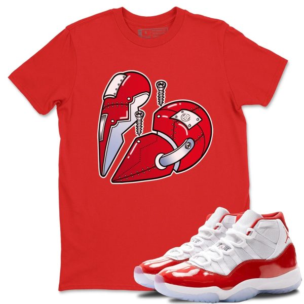 Metal Heart Unisex Tee - Sneaker Shirt To Match 11s Cherry Jezsport.com