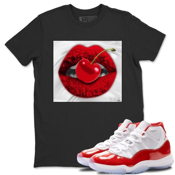 Lips Cherry Unisex Tees - Sneaker Shirt To Match 11s Cherry Jezsport.com