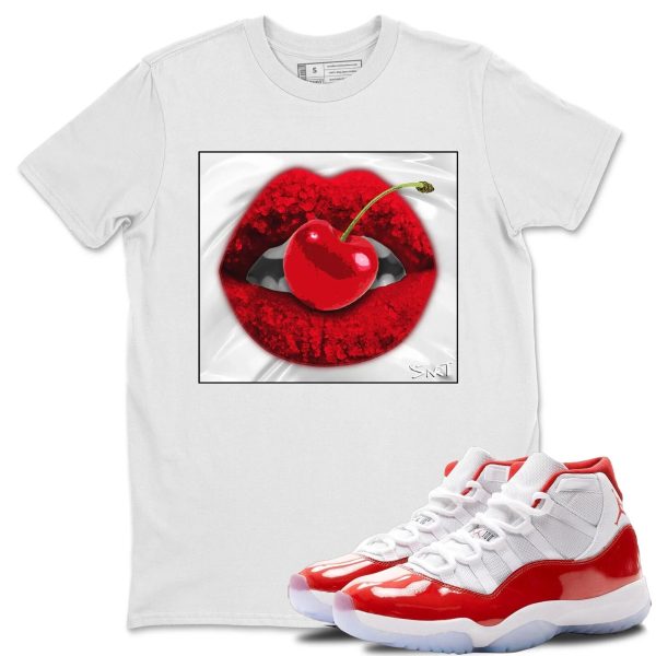 Lips Cherry Unisex Tees - Sneaker Shirt To Match 11s Cherry Jezsport.com