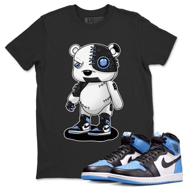 Cyborg Bear Unisex Tee - Sneaker Shirt To Match 1s UNC University Blue Jezsport.com