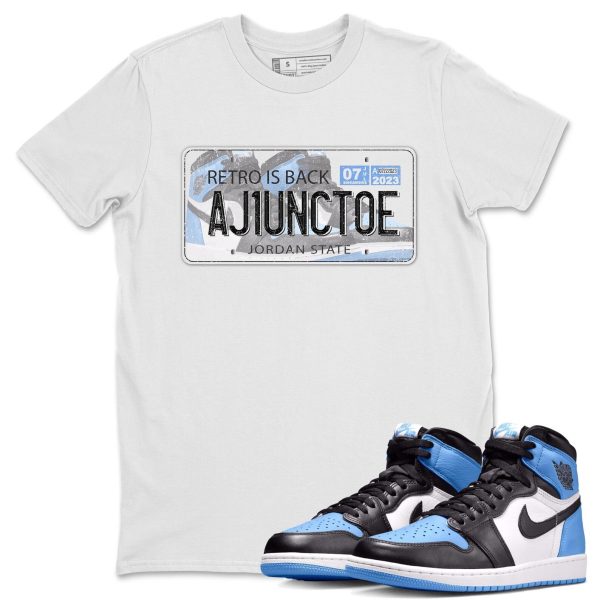 Plate Unisex Tee - Sneaker Shirt To Match 1s UNC University Blue Jezsport.com