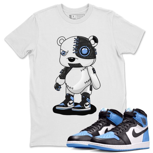 Cyborg Bear Unisex Tee - Sneaker Shirt To Match 1s UNC University Blue Jezsport.com