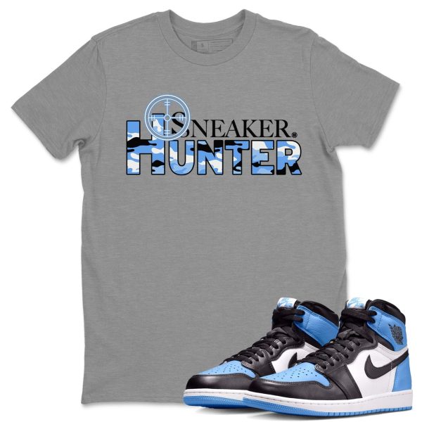 Sneaker Hunter Unisex Tee - Sneaker Shirt To Match 1s UNC University Blue Jezsport.com