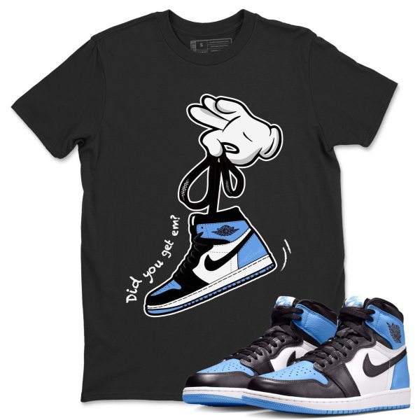 Cartoon Hands Unisex Tee - Sneaker Shirt To Match 1s UNC University Blue Jezsport.com