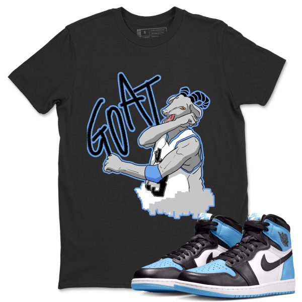 Screaming Goat Unisex Short Sleeve T-Shirt - Sneaker Shirt To Match 1s UNC University Blue Jezsport.com