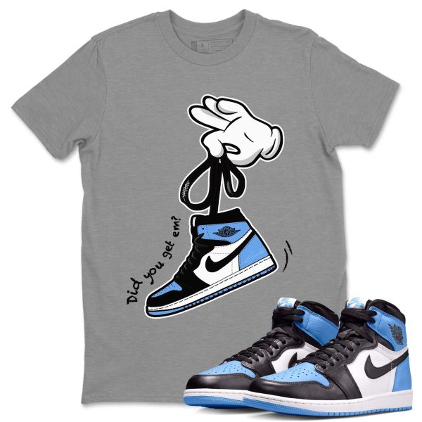 Cartoon Hands Unisex Tee - Sneaker Shirt To Match 1s UNC University Blue Jezsport.com