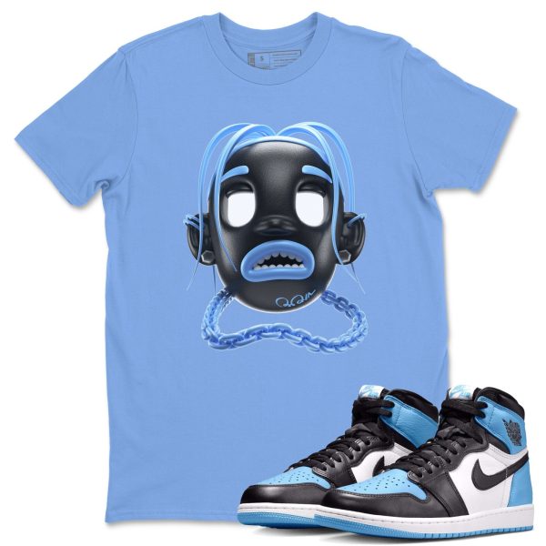 Goosebumps Boy Unisex Short Sleeve T-Shirt - Sneaker Shirt To Match 1s UNC University Blue Jezsport.com