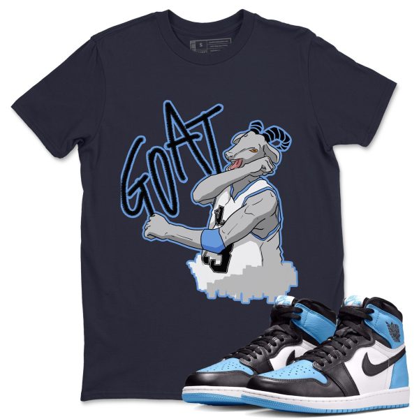 Screaming Goat Unisex Short Sleeve T-Shirt - Sneaker Shirt To Match 1s UNC University Blue Jezsport.com