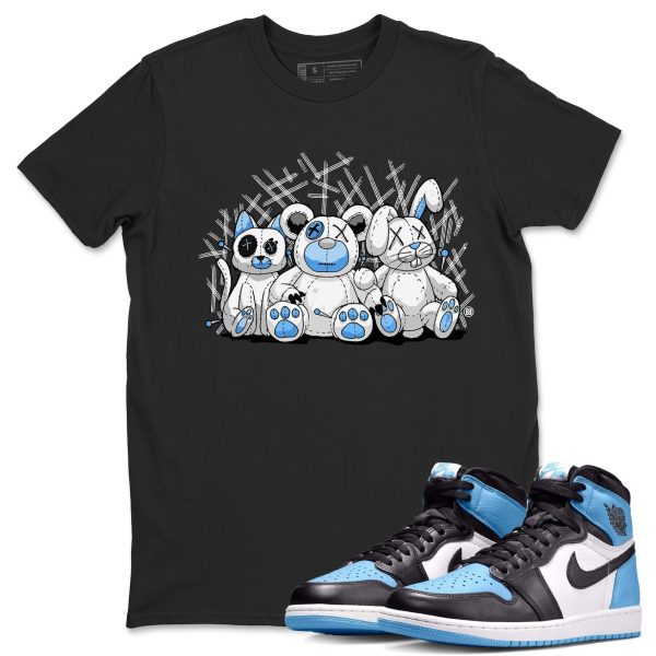 Animal Homies Unisex Short Sleeve T-Shirt - Sneaker Shirt To Match 1s UNC University Blue Jezsport.com