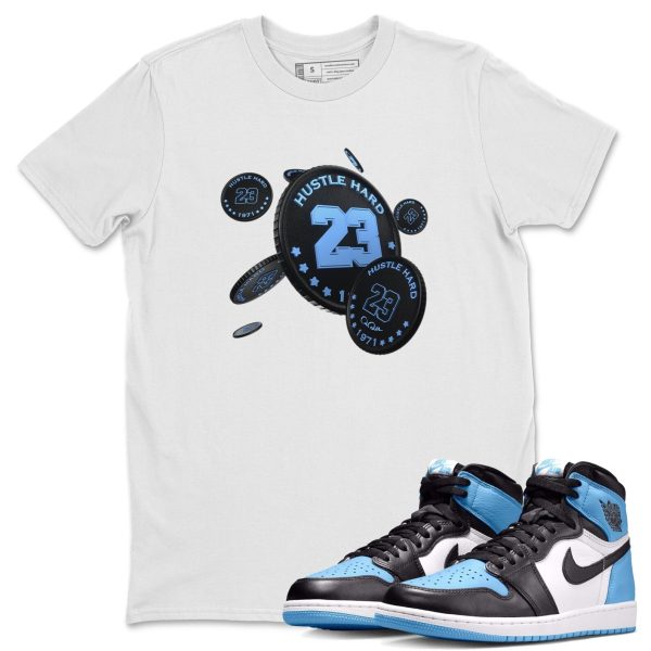 Coin Drop Unisex Short Sleeve T-Shirt - Sneaker Shirt To Match 1s UNC University Blue Jezsport.com