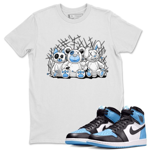 Animal Homies Unisex Short Sleeve T-Shirt - Sneaker Shirt To Match 1s UNC University Blue Jezsport.com