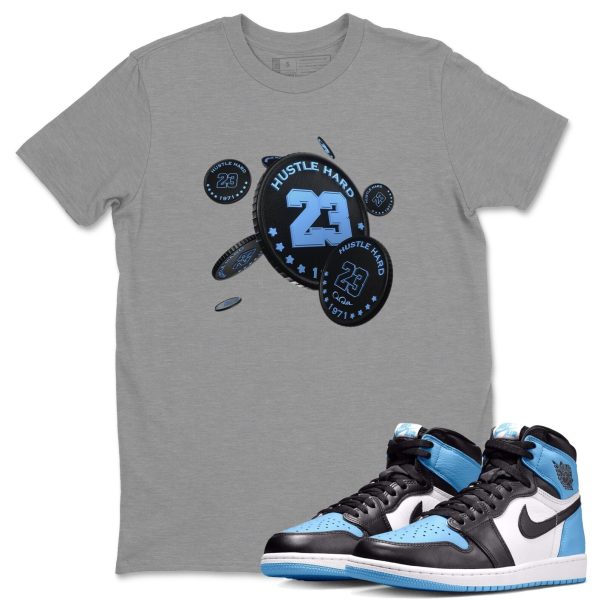 Coin Drop Unisex Short Sleeve T-Shirt - Sneaker Shirt To Match 1s UNC University Blue Jezsport.com