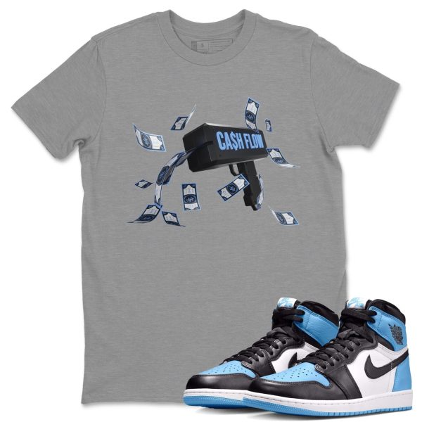 Cash Flow Unisex Tee - Sneaker Shirt To Match 1s UNC University Blue Jezsport.com