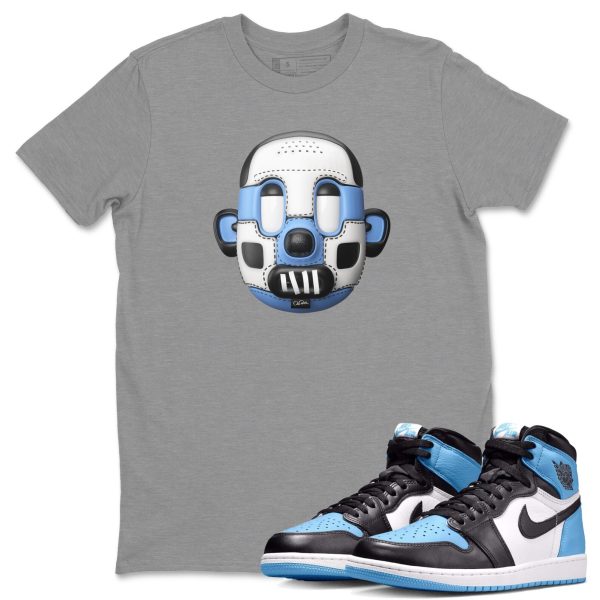 Shoe Head Unisex Short Sleeve T-Shirt - Sneaker Shirt To Match 1s UNC University Blue Jezsport.com