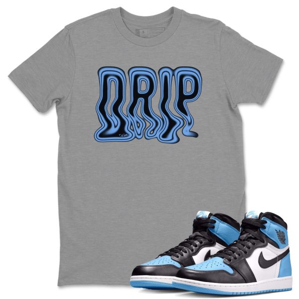 Drip Unisex Tee - Sneaker Shirt To Match 1s UNC University Blue Jezsport.com