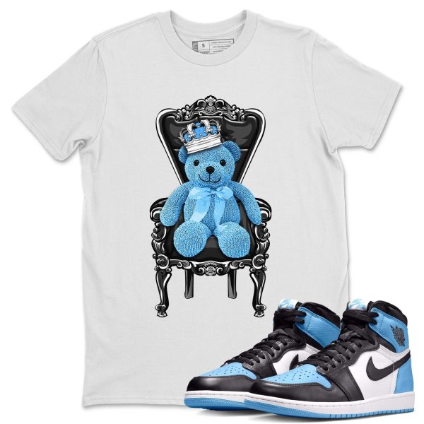 Royal Bear Unisex Short Sleeve T-Shirt - Sneaker Shirt To Match 1s UNC University Blue Jezsport.com