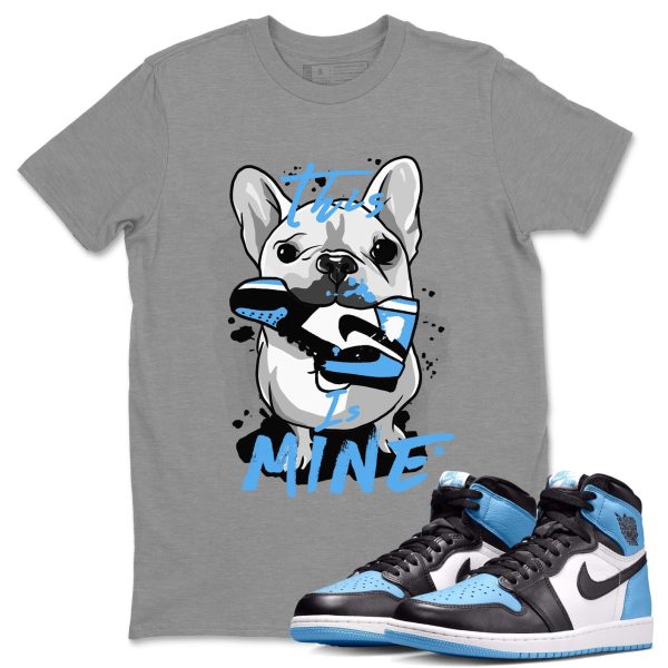 This Is Mine Unisex Short Sleeve T-Shirt - Sneaker Shirt To Match 1s UNC University Blue Jezsport.com