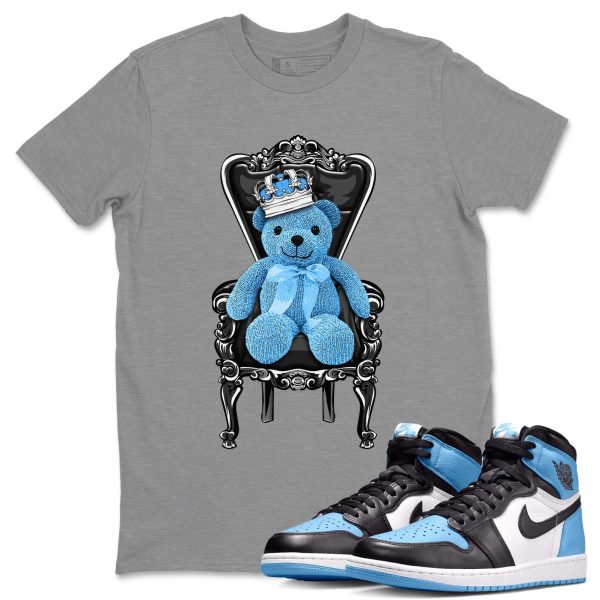 Royal Bear Unisex Short Sleeve T-Shirt - Sneaker Shirt To Match 1s UNC University Blue Jezsport.com