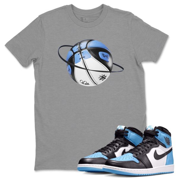 Basketball Planet Unisex Short Sleeve T-Shirt - Sneaker Shirt To Match 1s UNC University Blue Jezsport.com