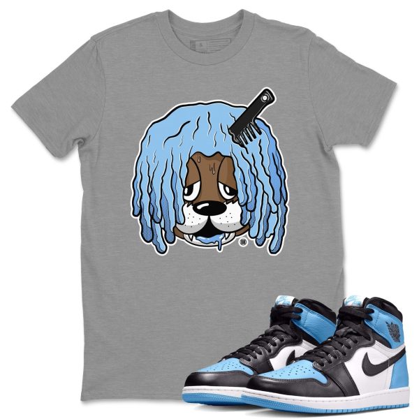 Impatient Bear Unisex Short Sleeve T-Shirt - Sneaker Shirt To Match 1s UNC University Blue Jezsport.com