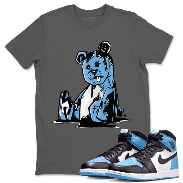 Dark Bear Unisex Short Sleeve T-Shirt - Sneaker Shirt To Match 1s UNC University Blue Jezsport.com