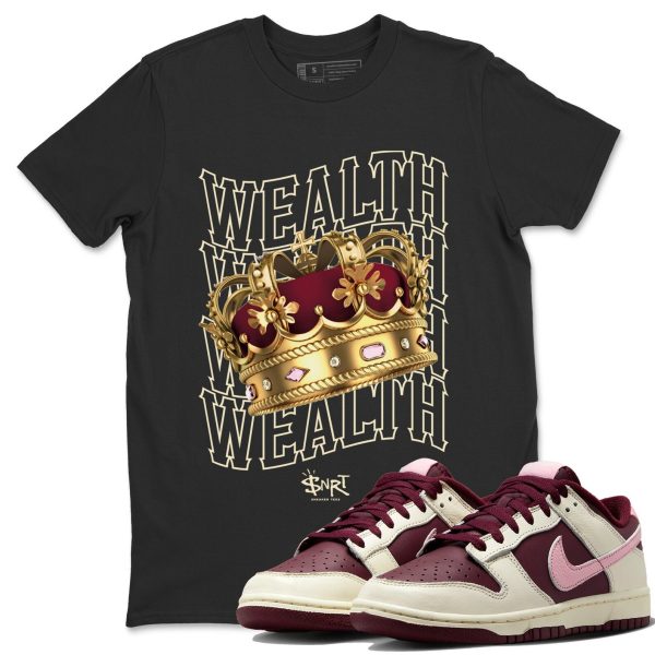 Wealth Unisex Short Sleeve T-Shirt - Sneaker Shirt To Match Dunks Valentines Day Jezsport.com