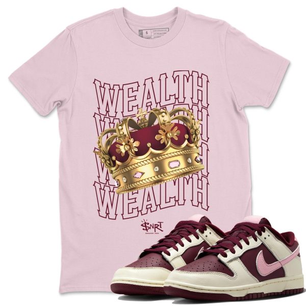 Wealth Unisex Short Sleeve T-Shirt - Sneaker Shirt To Match Dunks Valentines Day Jezsport.com